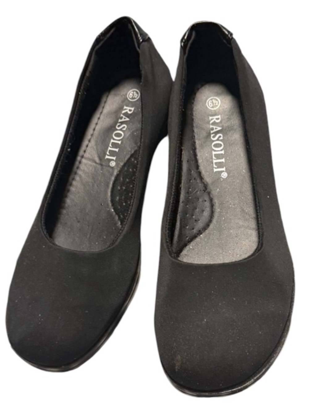 Rasolli Black Slip-On Shoes size 6.5